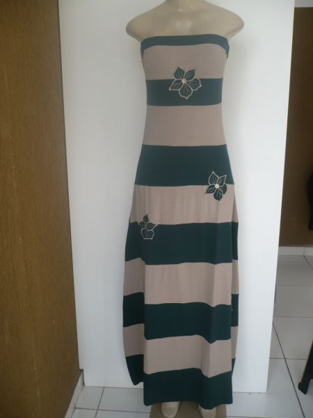 vestido de viscolycra longo
